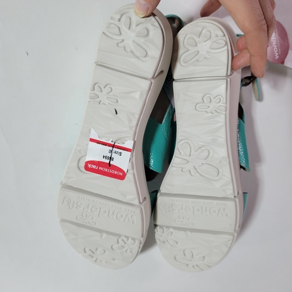 Wonders wedge sandals rubber heel slingback nwt - Picture 4 of 4